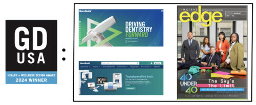 Benco Dental earned five awards for excellence in visual communication in the GDUSA Health+Wellness Design Awards.